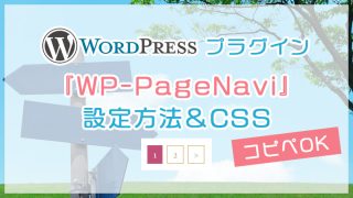 WordPressプラグイン『WP-PageNavi』設定方法＆CSS【コピペOK】